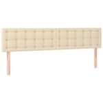 Casa si Gradina - Mobilier - Paturi si accesorii - Paturi - Pat box spring cu saltea, crem, 160x200 cm, material textil - Infinity.ro