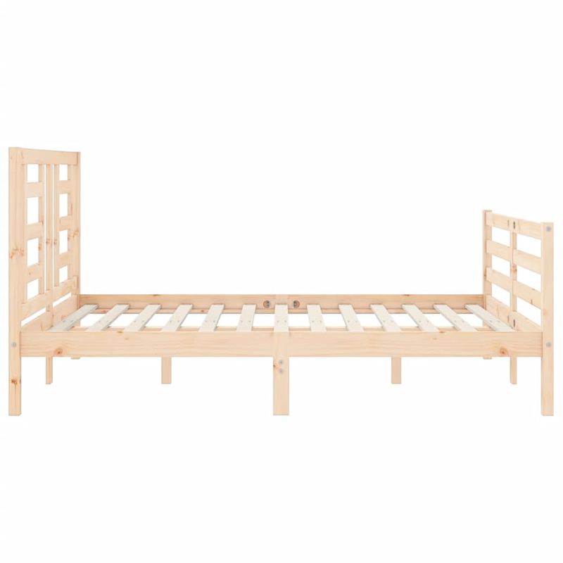 Casa si Gradina - Mobilier - Paturi si accesorii - Paturi - Cadru de pat cu tablie, 140x190 cm, lemn masiv - Infinity.ro
