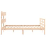 Casa si Gradina - Mobilier - Paturi si accesorii - Paturi - Cadru de pat cu tablie, 140x190 cm, lemn masiv - Infinity.ro