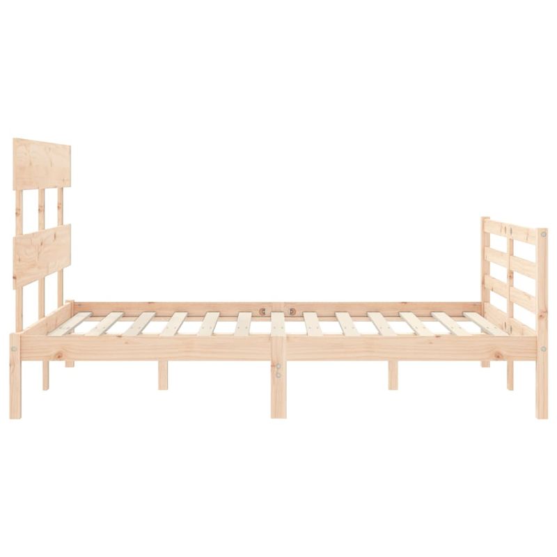 Casa si Gradina - Mobilier - Paturi si accesorii - Paturi - Cadru de pat cu tablie, 140x190 cm, lemn masiv - Infinity.ro