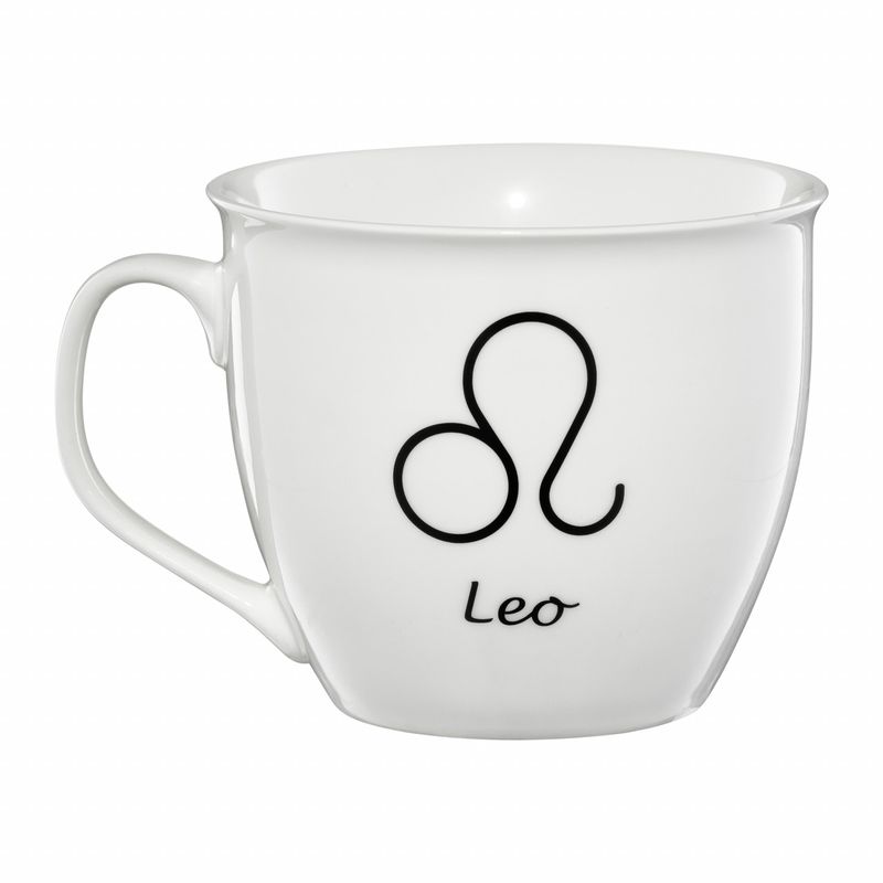 Casa si Gradina - Bucatarie si vesela - Cani si pahare - Cani si cesti - Cana mare portelan 550 ml, zodia Leu, AMBITION Zodiac - Infinity.ro