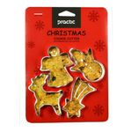 Casa si Gradina - Bucatarie si vesela - Ustensile bucatarie - Forme prajituri - Set forma fursecuri, 4 piese, model Craciun, PRACTIC - Infinity.ro