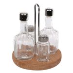 Casa si Gradina - Bucatarie si vesela - Ustensile bucatarie - Oliviere - Set oliviera cu suport din lemn, 4 piese, PRACTIC President Line - Infinity.ro