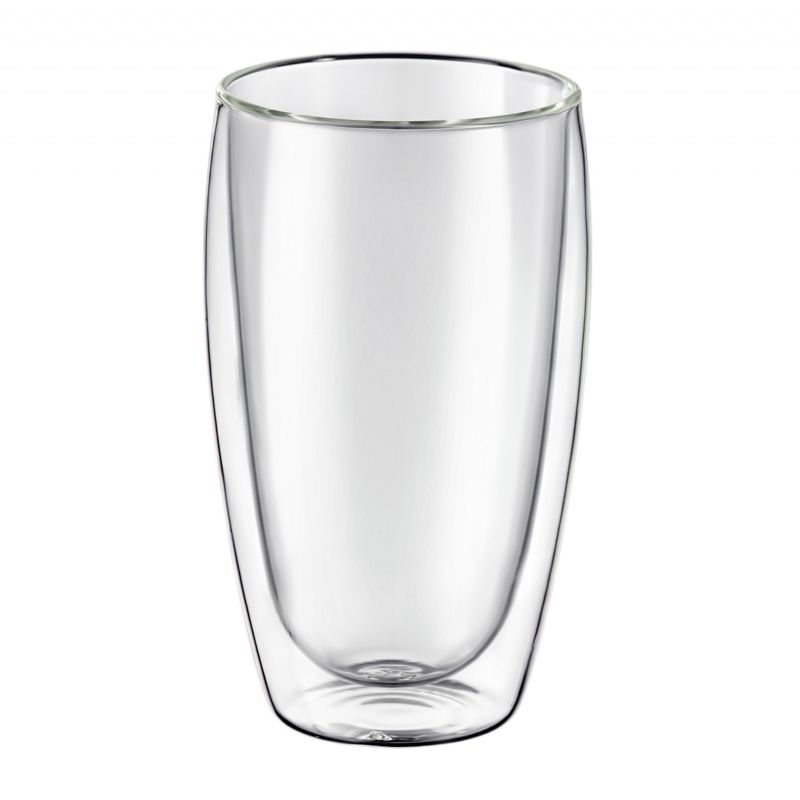 Casa si Gradina - Bucatarie si vesela - Cani si pahare - Pahare - Set 2 pahare cu pereti dubli 450 ml, sticla termorezistenta, AMBITION Mia - Infinity.ro