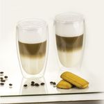 Casa si Gradina - Bucatarie si vesela - Cani si pahare - Pahare - Set 2 pahare cu pereti dubli 450 ml, sticla termorezistenta, AMBITION Mia - Infinity.ro