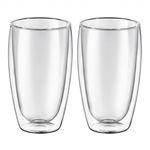 Casa si Gradina - Bucatarie si vesela - Cani si pahare - Pahare - Set 2 pahare cu pereti dubli 450 ml, sticla termorezistenta, AMBITION Mia - Infinity.ro