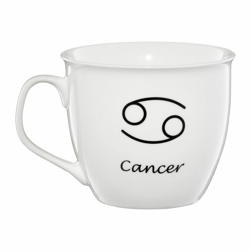 Casa si Gradina - Bucatarie si vesela - Cani si pahare - Cani si cesti - Cana mare portelan 550 ml, zodia Rac, AMBITION Zodiac - Infinity.ro