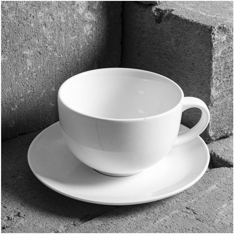 Casa si Gradina - Bucatarie si vesela - Cani si pahare - Cani si cesti - Farfurioara suport ceasca 15 cm, portelan, AMBITION Salsa - Infinity.ro