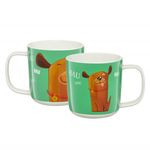 Casa si Gradina - Bucatarie si vesela - Cani si pahare - Cani si cesti - Cana portelan 370 ml, model catel, verde, AMBITION Pets - Infinity.ro