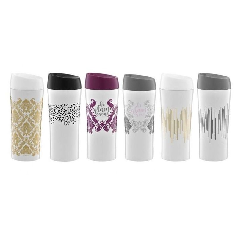 Casa si Gradina - Bucatarie si vesela - Accesorii bar - Termosuri si Cani termos - Cana termos 400 ml, gri, AMBITION Glamour - Infinity.ro