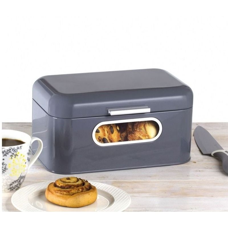 Casa si Gradina/Bucatarie si vesela/Organizare si depozitare bucatarie/Cutii alimentare - Cutie depozitare paine, gri, AMBITION Nordic - Infinity.ro