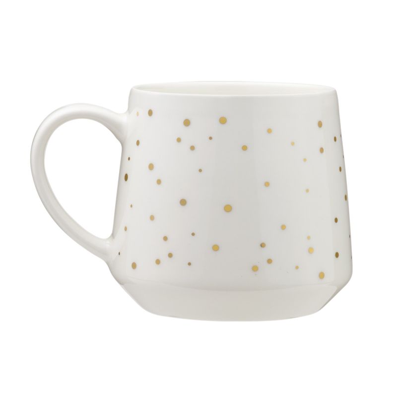 Casa si Gradina - Bucatarie si vesela - Cani si pahare - Cani si cesti - Cana portelan 460 ml, model crengi aurii, AMBITION Gold Tree - Infinity.ro