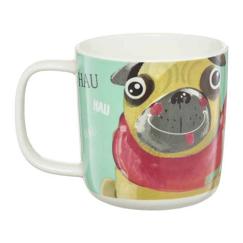 Casa si Gradina - Bucatarie si vesela - Cani si pahare - Cani si cesti - Cana portelan 370 ml, model catel, albastru, AMBITION Pets - Infinity.ro