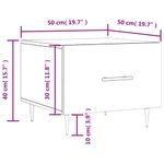 Casa si Gradina - Mobilier - Mese si birouri - Masute de cafea - Masuta de cafea, negru, 50x50x40 cm, lemn compozit - Infinity.ro