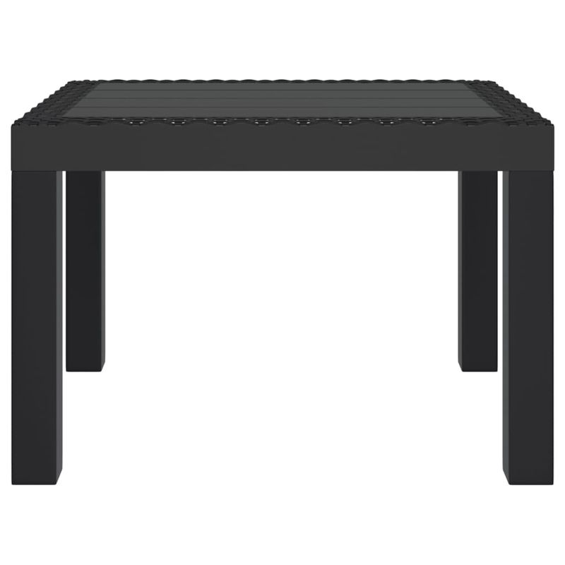 Casa si Gradina - Gradina si terasa - Mobilier exterior - Mese gradina - Masa de gradina, antracit, 59x47x40 cm, PP - Infinity.ro