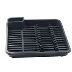 Casa si Gradina - Bucatarie si vesela - Organizare si depozitare bucatarie - Scurgator vase - Uscator de vase 39 x 39 cm, gri inchis, DOMOTTI Milo - Infinity.ro