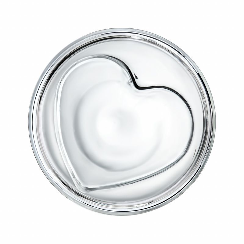Casa si Gradina - Bucatarie si vesela - Cani si pahare - Pahare - Set 2 pahare cu pereti dubli 80 ml, sticla termorezistenta, model inima, AMBITION Mia - Infinity.ro