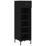 Casa si Gradina - Mobilier - Dulapuri si sifoniere - Dulapuri pantofi - Pantofar, negru, 30x35x105 cm, lemn compozit - Infinity.ro