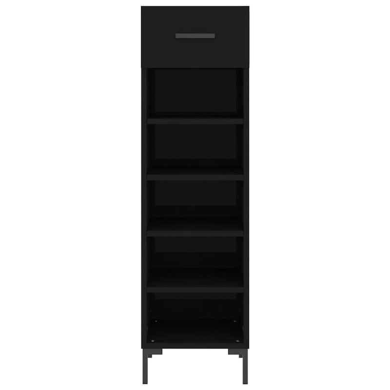 Casa si Gradina - Mobilier - Dulapuri si sifoniere - Dulapuri pantofi - Pantofar, negru, 30x35x105 cm, lemn compozit - Infinity.ro