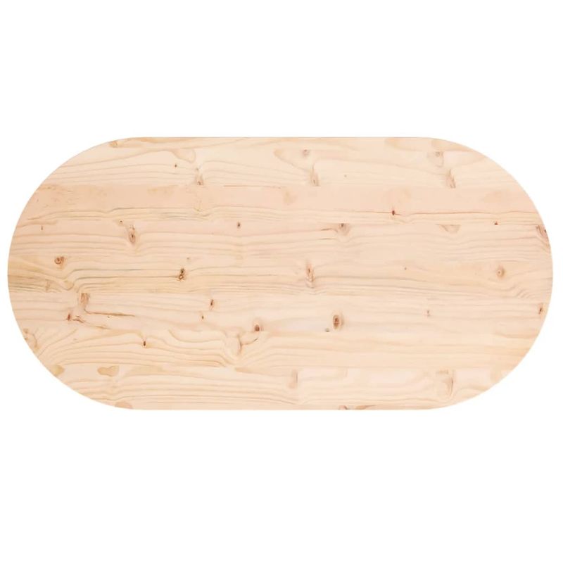 Casa si Gradina - Mobilier - Feronerie si accesorii mobila - Blat de masa, 100x50x2,5 cm, lemn masiv de pin, oval - Infinity.ro