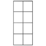 Casa si Gradina - Constructii - Usi interior, exterior si garaj - Usi garaj - Usa glisanta, negru, 90x205 cm, sticla ESG si aluminiu - Infinity.ro