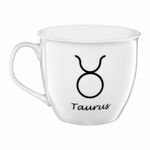 Casa si Gradina - Bucatarie si vesela - Cani si pahare - Cani si cesti - Cana mare portelan 550 ml, zodia Taur, AMBITION Zodiac - Infinity.ro