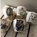 Casa si Gradina - Bucatarie si vesela - Cani si pahare - Cani si cesti - Cana mare portelan 550 ml, model Iepuras, AMBITION Wild - Infinity.ro