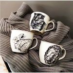 Casa si Gradina - Bucatarie si vesela - Cani si pahare - Cani si cesti - Cana mare portelan 550 ml, model Iepuras, AMBITION Wild - Infinity.ro