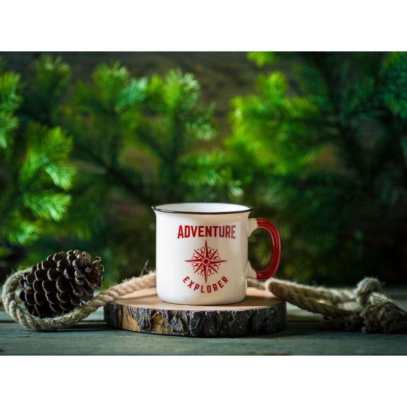 Casa si Gradina - Bucatarie si vesela - Cani si pahare - Cani si cesti - Cana portelan 510 ml, Explorer, AMBITION Adventure - Infinity.ro