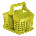 Casa si Gradina - Bucatarie si vesela - Organizare si depozitare bucatarie - Scurgator vase - Uscator tacamuri 4 compartimente, verde, DOMOTTI Asca - Infinity.ro