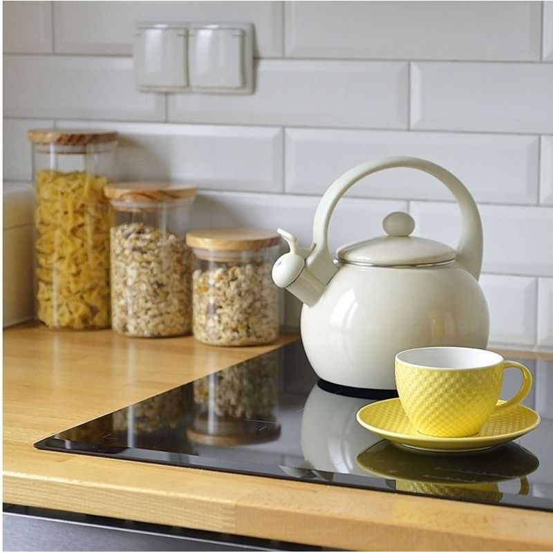 Casa si Gradina - Bucatarie si vesela - Organizare si depozitare bucatarie - Borcane si capace - Borcan depozitare cu capac lemn 1 L, AMBITION Nordic - Infinity.ro