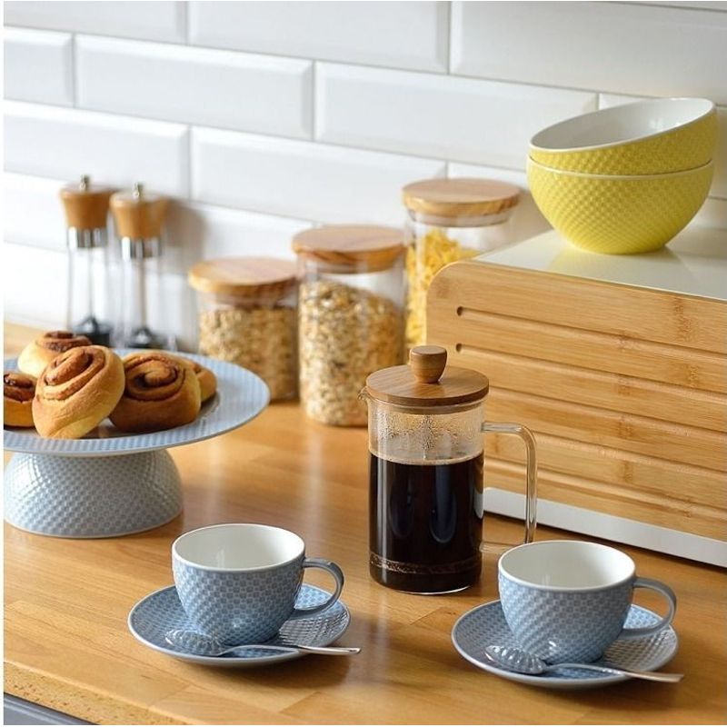 Casa si Gradina - Bucatarie si vesela - Organizare si depozitare bucatarie - Borcane si capace - Borcan depozitare cu capac lemn 1 L, AMBITION Nordic - Infinity.ro