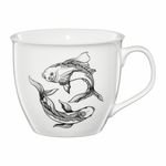 Casa si Gradina - Bucatarie si vesela - Cani si pahare - Cani si cesti - Cana mare portelan 550 ml, zodia Pesti, AMBITION Zodiac - Infinity.ro