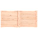 Casa si Gradina - Constructii - Lemn constructii - Placi lemn - Blat masa 140x60x(2-6) cm lemn stejar netratat contur organic - Infinity.ro