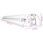 Casa si Gradina - Gradinarit si plante - Sere si solarii - Sera cu cadru din otel, verde, 72 m², 24x3x2 m - Infinity.ro