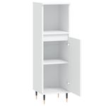 Casa si Gradina - Mobilier - Mobilier baie - Corpuri baie - Dulap de baie, alb, 30x30x100 cm, lemn prelucrat - Infinity.ro