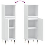 Casa si Gradina - Mobilier - Mobilier baie - Corpuri baie - Dulap de baie, alb, 30x30x100 cm, lemn prelucrat - Infinity.ro