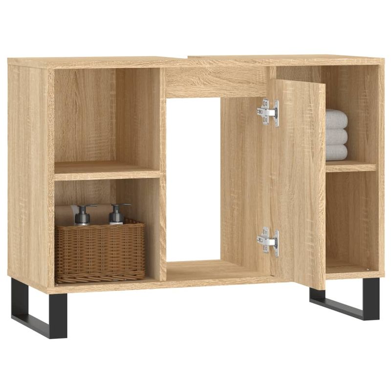 Casa si Gradina - Mobilier - Mobilier baie - Corpuri baie - Dulap pentru baie, stejar sonoma, 80x33x60 cm, lemn compozit - Infinity.ro