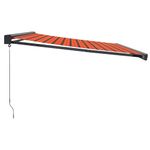 Casa si Gradina - Gradina si terasa - Umbrele si pavilioane - Umbrele - Copertina retractabila portocaliu/maro 4,5x3 m, textil/aluminiu - Infinity.ro