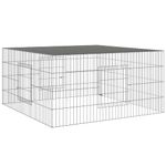 Petshop - Accesorii petshop - Culcusuri si custi - Custi interior si exterior - Cusca pentru iepuri, 110x110x55 cm, fier galvanizat - Infinity.ro
