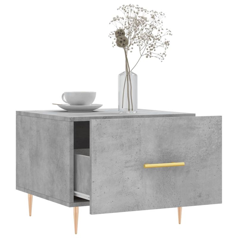 Casa si Gradina - Mobilier - Mese si birouri - Masute de cafea - Masuta de cafea, gri beton, 50x50x40 cm, lemn compozit - Infinity.ro