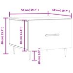 Casa si Gradina - Mobilier - Mese si birouri - Masute de cafea - Masuta de cafea, gri beton, 50x50x40 cm, lemn compozit - Infinity.ro