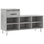 Casa si Gradina - Mobilier - Organizare si depozitare - Organizator incaltaminte - Pantofar, gri beton, 102x36x60 cm, lemn prelucrat - Infinity.ro