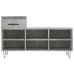 Casa si Gradina - Mobilier - Organizare si depozitare - Organizator incaltaminte - Pantofar, gri beton, 102x36x60 cm, lemn prelucrat - Infinity.ro