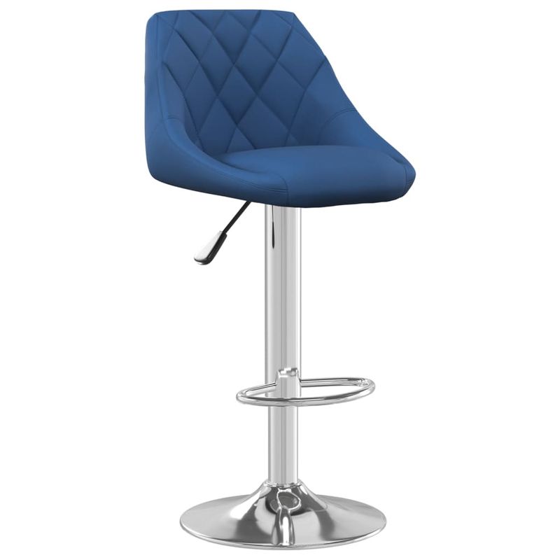 Casa si Gradina - Mobilier - Scaune si fotolii - Scaune - Scaune de bar, 2 buc., albastru, catifea - Infinity.ro