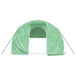 Casa si Gradina - Gradinarit si plante - Sere si solarii - Sera cu cadru din otel, verde, 30 m², 10x3x2 m - Infinity.ro