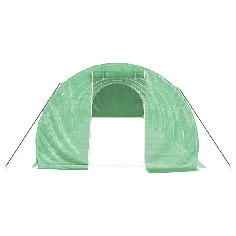 Casa si Gradina - Gradinarit si plante - Sere si solarii - Sera cu cadru din otel, verde, 30 m², 10x3x2 m - Infinity.ro