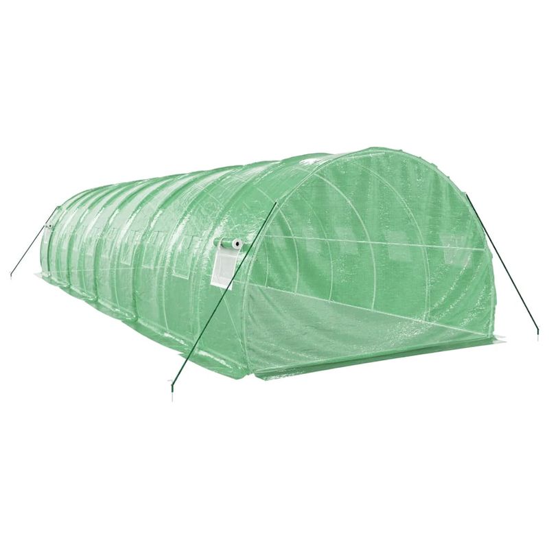 Casa si Gradina - Gradinarit si plante - Sere si solarii - Sera cu cadru din otel, verde, 30 m², 10x3x2 m - Infinity.ro