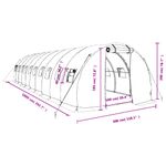 Casa si Gradina - Gradinarit si plante - Sere si solarii - Sera cu cadru din otel, verde, 30 m², 10x3x2 m - Infinity.ro