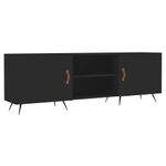 Casa si Gradina - Mobilier - Comode si corpuri - Comode - Comoda TV, negru, 150x30x50 cm, lemn compozit - Infinity.ro